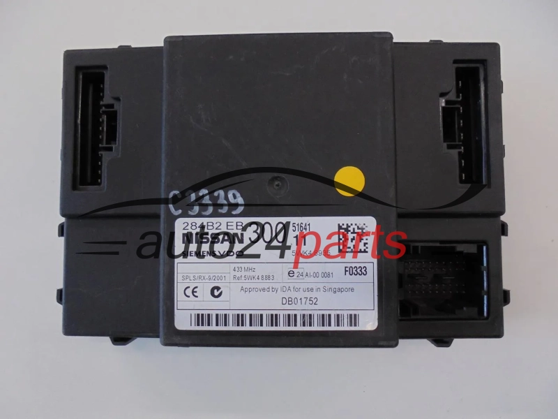 CENTRALKA MODUL STEROWNIK NISSAN NAVARA SIEMENS 5WK4 8935, 5WK48935, 284B2EB300