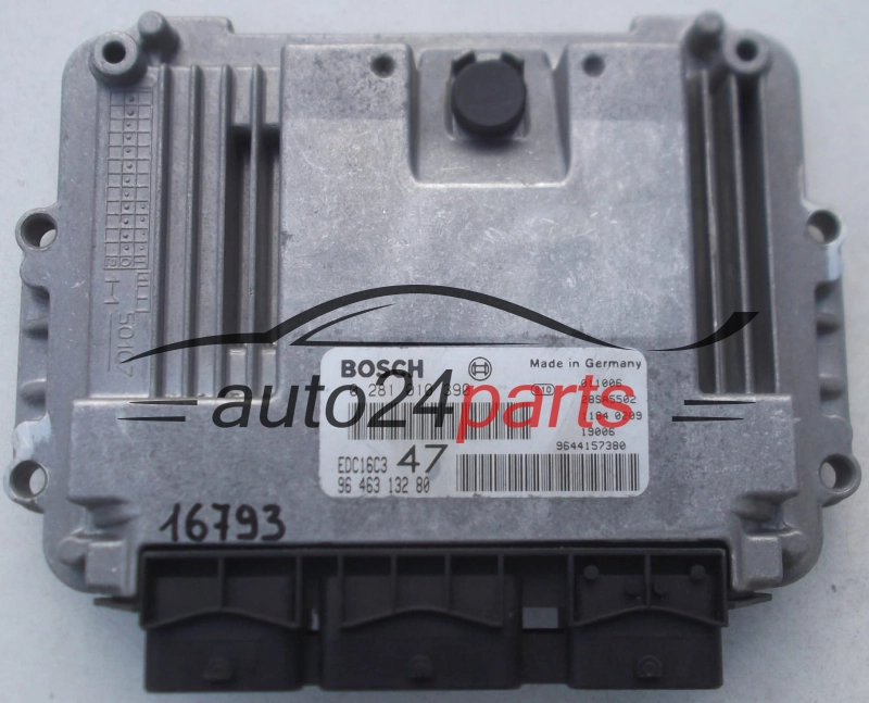 CENTRALINA DO MOTORE PEUGEOT 307 1.4 HDI 0281010390, 96 463 132 80, 9646313280, 9644157380, 28SA5502, EDC16C3 47