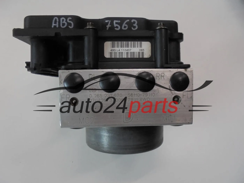 ABS POMPA I STEROWNIK SUZUKI SX4 FIAT BOSCH 0 265 231 670, 0265231670, 56110-79J10, 5611079J10, 0 265 800 494, 0265800494