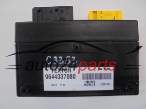 CENTRALKA MODUL STEROWNIK PEUGEOT 206 CABRIO TEXTON 9644337080 - C3353