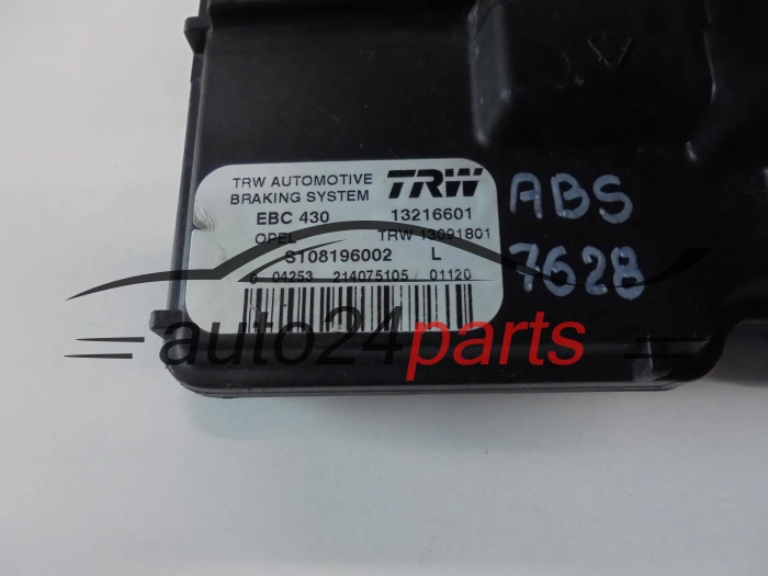 ABS POMPA I STEROWNIK OPEL VECTRA B 90.576.560, 90576560 EBC 430 13216601, TRW 13091801, S108196002 L, S108196002L