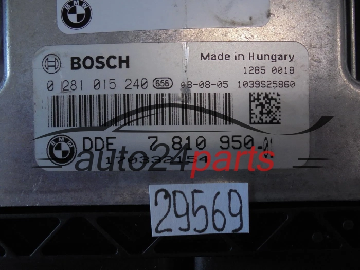KOMPUTER STEROWNIK SILNIKA BMW X5 E70 X6 E71 3.0 DIESEL BOSCH 0281015240, 0 281 015 240, DDE 7810950, 7 810 950, 1039S25860