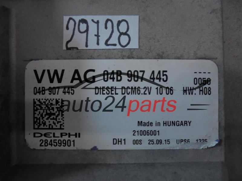 Calculateur Moteur VW VOLKSWAGEN SKODA 1.4 TDI DELPHI 28459901 04B907445 DCM6.2V
