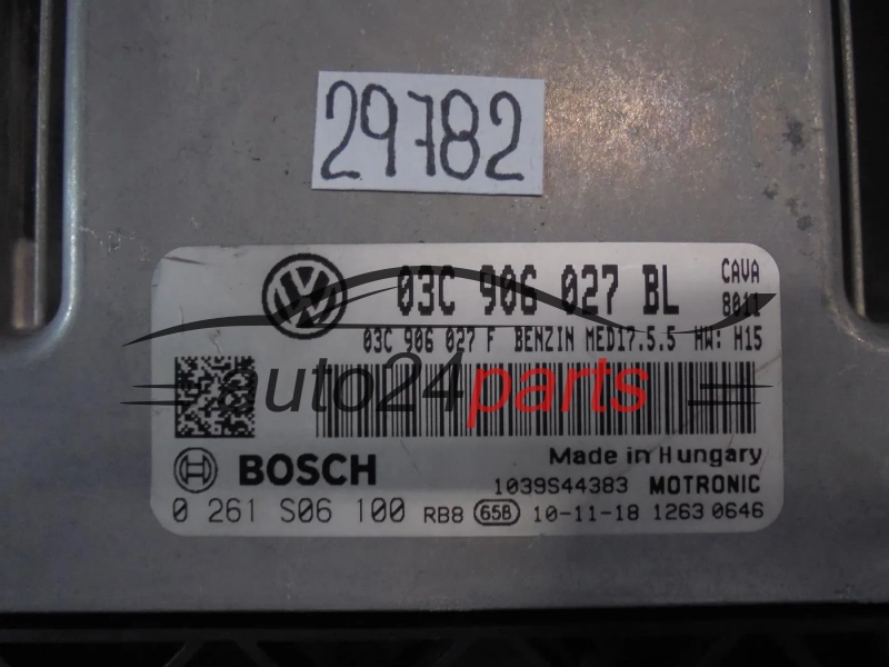 ECU Engine controller VOLKSWAGEN 0261S06100 03C906027BL MED17.5.5