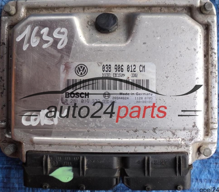 MOTORSTEUERGERÄT ECU STEUERGERÄT VW VOLKSWAGEN LUPO 1.7 SDI 038906012CM, 