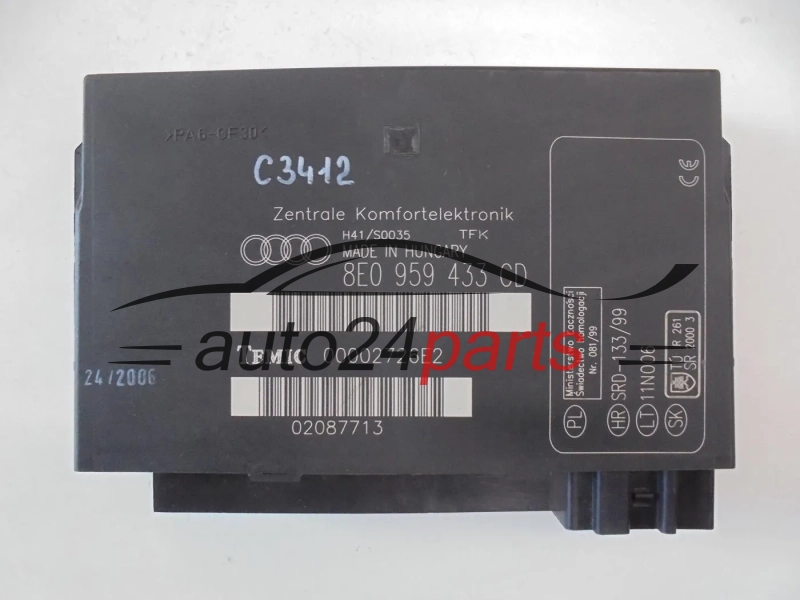 CENTRALKA MODUL KOMFORTU AUDI 8E0959433CD