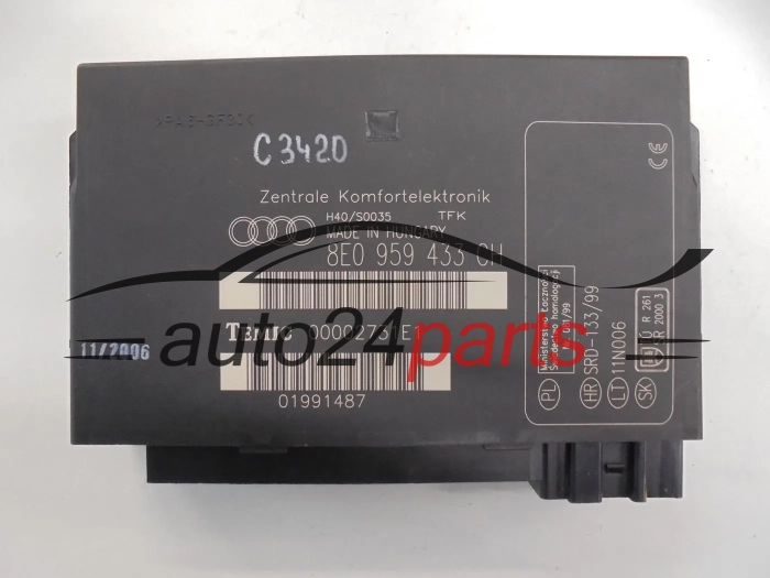 Moduł komfortu Zentrale Komfortelektronik Audi A4 8E0959433CH 00002731E1 – zdjęcie 2