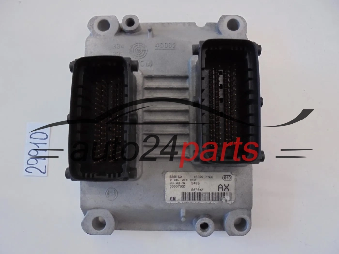 CENTRALINA MOTORE   OPEL CORSA D 1.2 Z12XEP BOSCH 0 261 208 940, 0261208940, GM 55557933 AX, 55557933AX