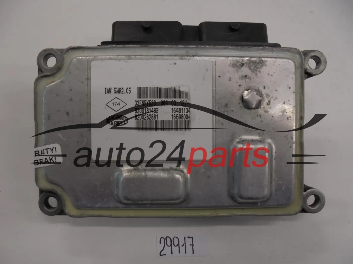 ECU Engine Controller  RENAULT CLIO 1.2 Magneti Marelli  IAW5NR2C5  8200181482  16481134  8200285314  16698014