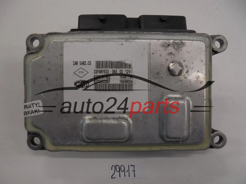 Centralita de motor RENAULT CLIO 1.2 Magneti Marelli  IAW5NR2C5  8200181482  16481134  8200285314  16698014