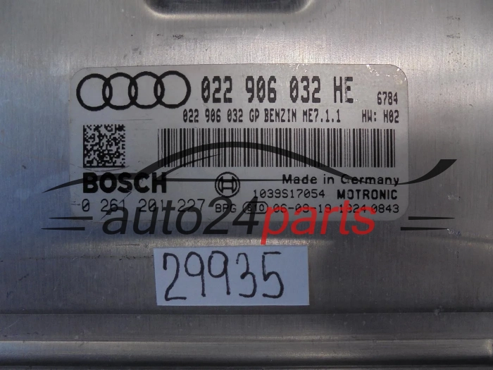 Centralina motore  AUDI 0261201227 022906032HE ME7.1.1