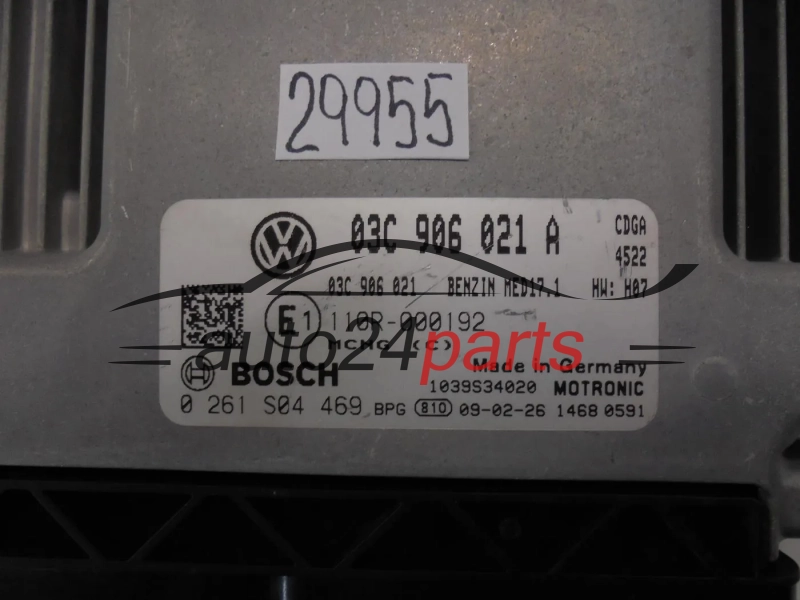 KOMPUTER STEROWNIK SILNIKA VOLKSWAGEN 0261S04469 03C906021A MED17.1