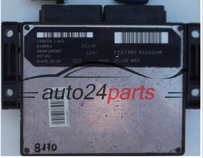KOMPUTER STEROWNIK SILNIKA FIAT DOBLO 1.9, R04010036F, REF 55183255, 81006A