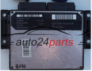 ECU ENGINE CONTROLLER FIAT DOBLO 1.9, R04010036F, REF 55183255, 81006A