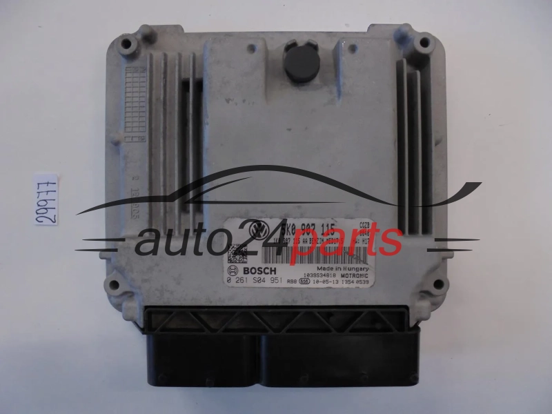 KOMPUTER STEROWNIK SILNIKA VOLKSWAGEN GOLF BOSCH 0 261 S04 951, 0261S04951, 5K0 907 115, 5K0907115, 1K0907115AA, 1039S43007, MED17.5