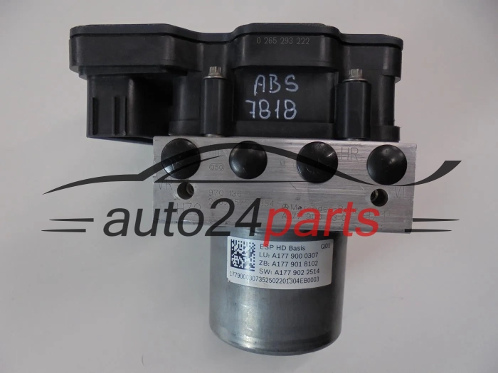 POMPE ABS ET CALCULATEUR  MERCEDES BENZ 0265293222 A1779000307 0265956612