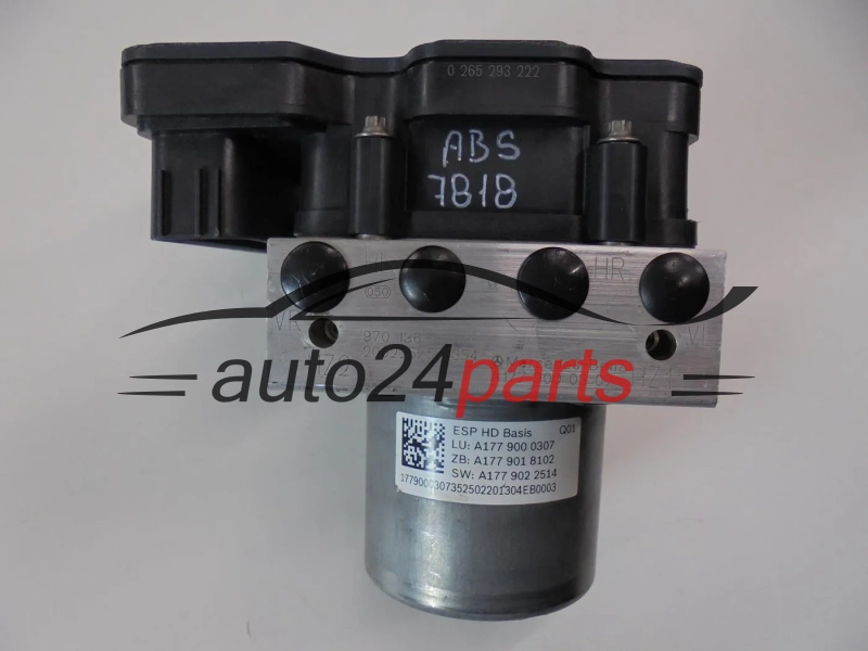 POMPE ABS ET CALCULATEUR  MERCEDES BENZ 0265293222 A1779000307 0265956612