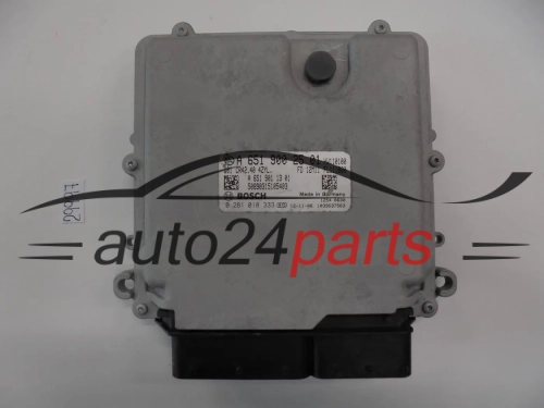 KOMPUTER STEROWNIK SILNIKA MERCEDES BENZ, BOSCH 0 281 018 333, 0281018333, A 651 900 25 01, A6519002501, 52140266105403