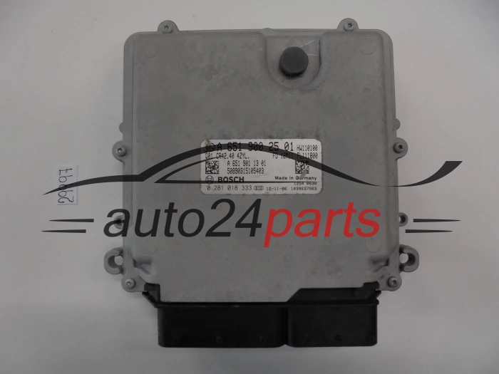 KOMPUTER STEROWNIK SILNIKA MERCEDES BENZ, BOSCH 0 281 018 333, 0281018333, A 651 900 25 01, A6519002501, 52140266105403
