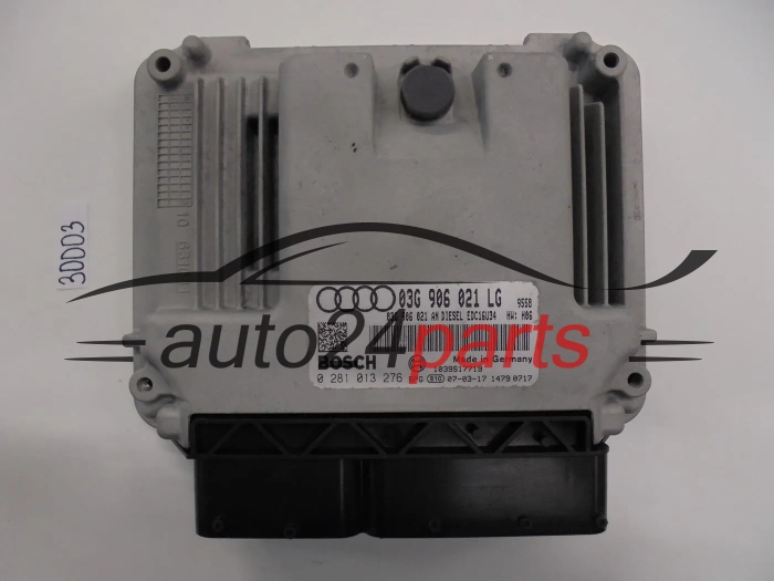 KOMPUTER STEROWNIK SILNIKA AUDI A3 2.0 TDI BOSCH 0 281 013 276, 0281013276, 03G 906 021 LG, 03G906021LG, 03G906021AN, EDC16U34