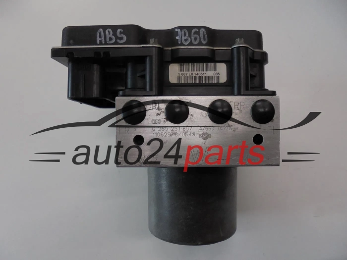 ABS POMPA I STEROWNIK NISSAN BOSCH 0 265 251 857, 0265251857, 47660JX52A, 0265951751