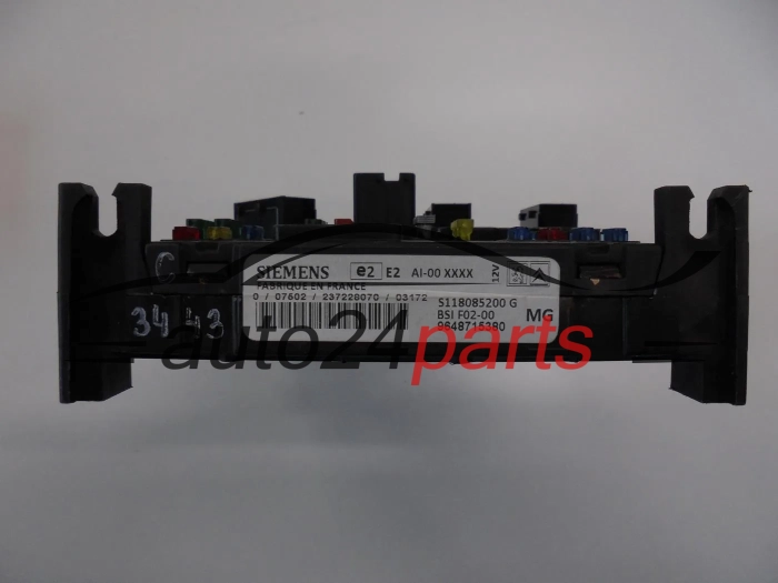 CENTRALKA MODUL STEROWNIK KOMFORTU BSI CITROEN PEUGEOT 206 SIEMENS S118085200 G, S118085200G, 9648715380