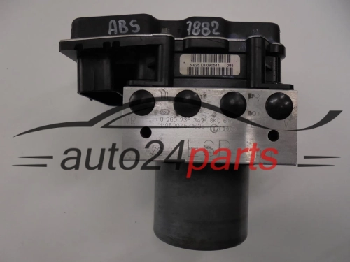 Bomba ABS y centralita AUDI BOSCH 0 265 236 342, 0265236342, 8K0614517EH, 8K0907379BH, 0265951537
