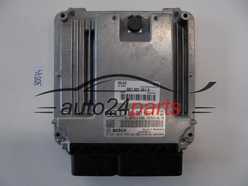 KOMPUTER STEROWNIK SILNIKA AUDI A4, A5 2.7 TDI, BOSCH 0 281 016 456, BOSCH 0281016456, 8K1 907 401 K, 8K1907401K, 8K1907401A