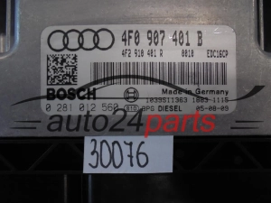 CENTRALINA MOTORE   AUDI 0281012560 4F0907401B