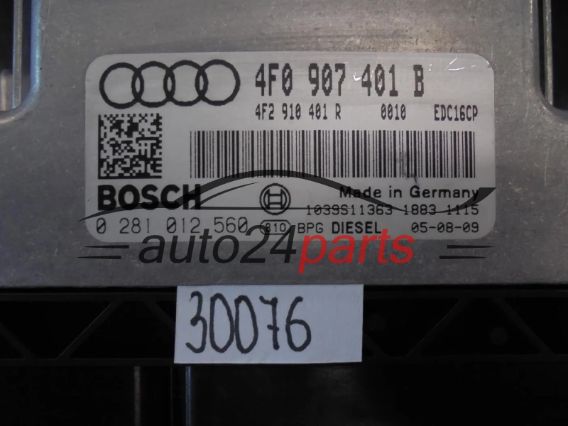 CENTRALINA DO MOTORE   AUDI 0281012560 4F0907401B