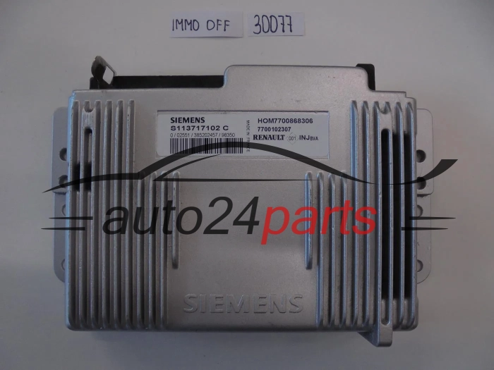 Μονάδα Ελέγχου Κινητήρα RENAULT S113717102C HOM 7700868306