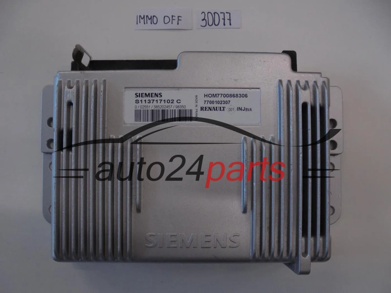 Centralita de motor RENAULT S113717102C HOM 7700868306