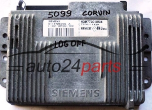 KOMPUTER STEROWNIK SILNIKA RENAULT LAGUNA 1.6 SIEMENS S113725206A, S113725206 A, HOM 7700111134, HOM7700111134, 7700111120 - 5099 LOGG, 14501