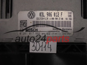 Centralita de motor  VOLKSWAGEN CRAFTER 0281017666 03L906012F