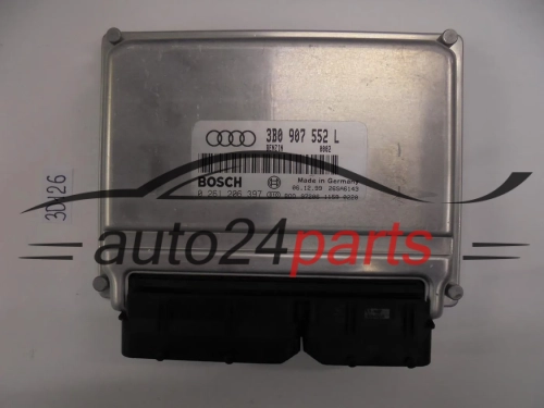 KOMPUTER STEROWNIK SILNIKA AUDI A4, A6 2.4 V6, BOSCH 0 261 206 397, 0261206397, 3B0 907 552 L, 3B0907552L