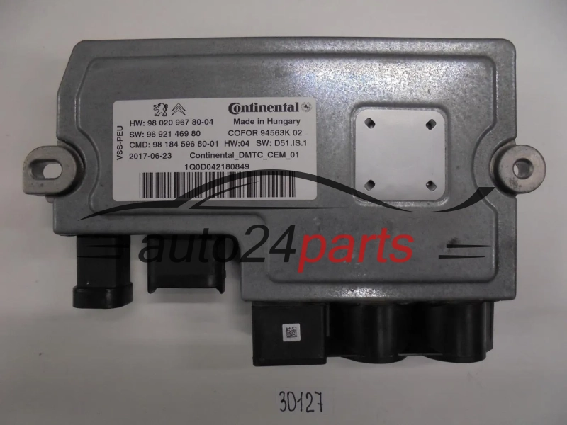 Sterownik silnika Citroen Peugeot 9692146980 980209678004