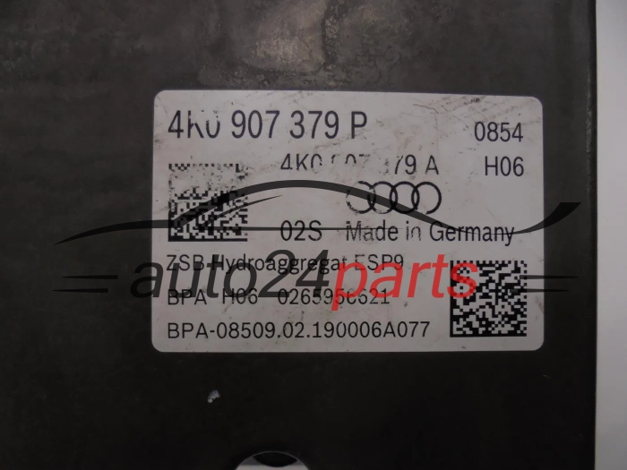 ABS PUMP AUDI 0265291331 4K0614517R 4K0907379P 0265956621