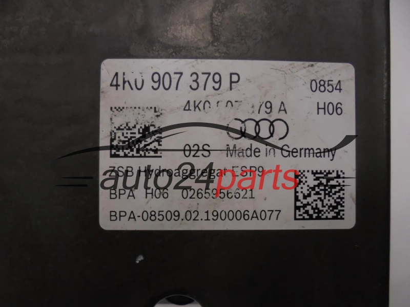 POMPE ABS ET CALCULATEUR AUDI 0265291331 4K0614517R 4K0907379P 0265956621