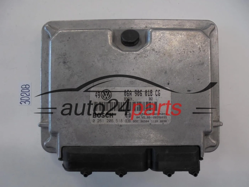 KOMPUTER STEROWNIK SILNIKA VW VOLKSWAGEN GOLF BORA 1.8T 1.8 TURBO AGU 06A906018CG, 06A 906 018 CG, BOSCH 0261206518, 0 261 206 518