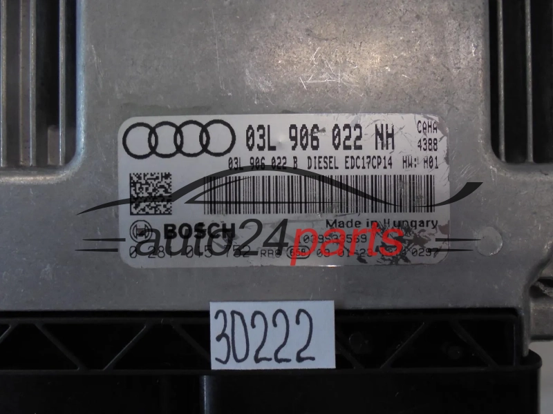 CENTRALINA DO MOTORE  AUDI 0281015752 03L906022NH EDC17CP14