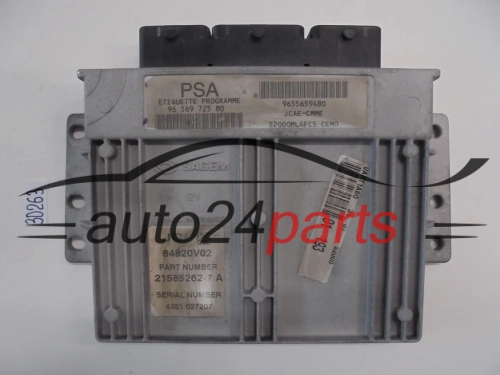 KOMPUTER STEROWNIK SILNIKA CITROEN PEUGEOT 21585262-7A, 215852627A, 9656972580, 9655659480