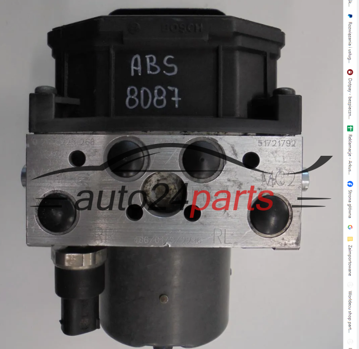 ABS Pump ALFA ROMEO BOSCH 0 265 225 268, 0265225268, 51721792, 0 265 950 121, 0265950121