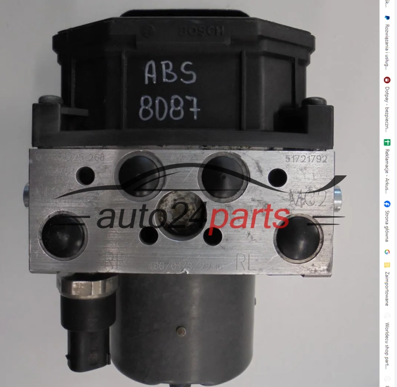 Bomba de abs ALFA ROMEO BOSCH 0 265 225 268, 0265225268, 51721792, 0 265 950 121, 0265950121