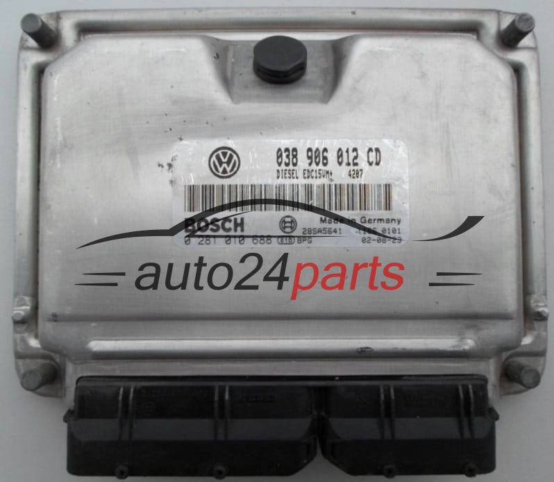 MOTORSTEUERGERÄT ECU STEUERGERÄT  VOLKSWAGEN SEAT SKODA 1.9 SDI BOSCH 0 281 010 688,  038 906 012 CD