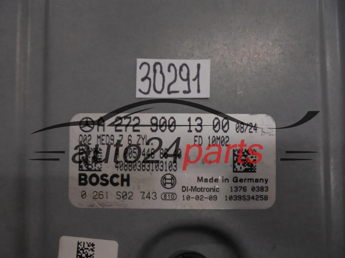 Centralita de motor MERCEDES BENZ 0261S02743 A2729001300  MED9.7 -