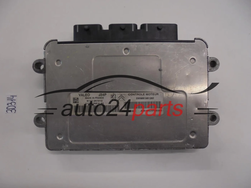 KOMPUTER STEROWNIK SILNIKA CITROEN PEUGEOT 1.4 VALEO 21585785-4A, 215857854A, SW 9661961280