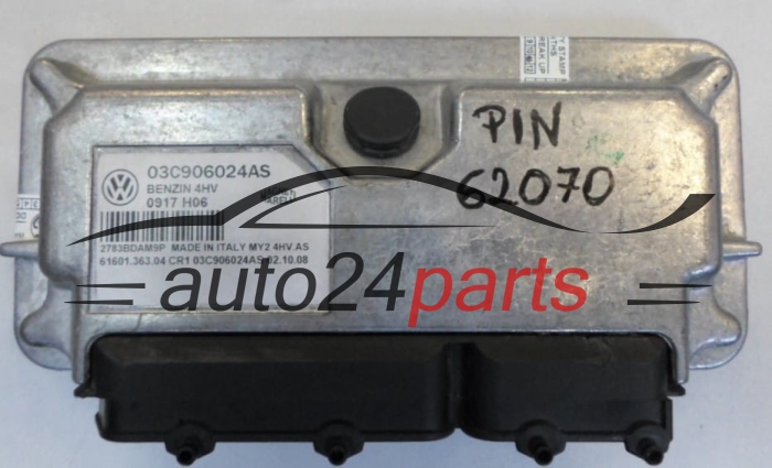 ECU CENTRALITA DE MOTOR  VOLKSWAGEN SEAT IBIZA 1.4 Magneti Marelli MY2 4HV.AS,  03C 906 024 AS,  61601.363.04