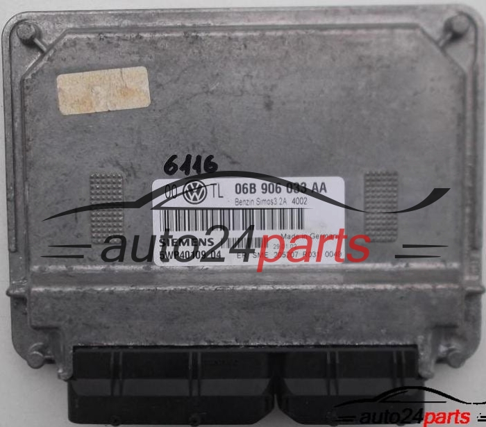  VW VOLKSWAGEN PASSAT 2.0 AZM SIEMENS 5WP40109 04, 06B 906 033 AA, 06B906033AA