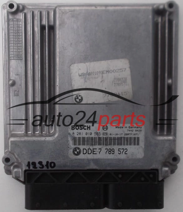 Μονάδα Ελέγχου Κινητήρα BMW E46 320 2.0 D BOSCH 0 281 010 565, 0281010565, DDE7 789 572, DDE7789572, 7789572 