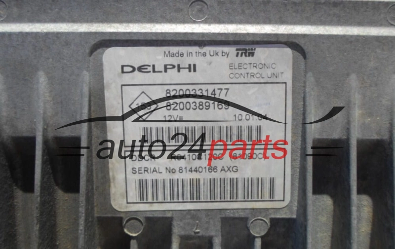 Μονάδα Ελέγχου Κινητήρα RENAULT CLIO 1.5 DCI Delphi R0410C120C